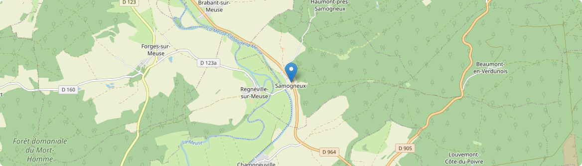 Samogneux - Carte