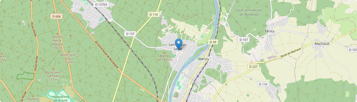 Samois-sur-Seine - Carte
