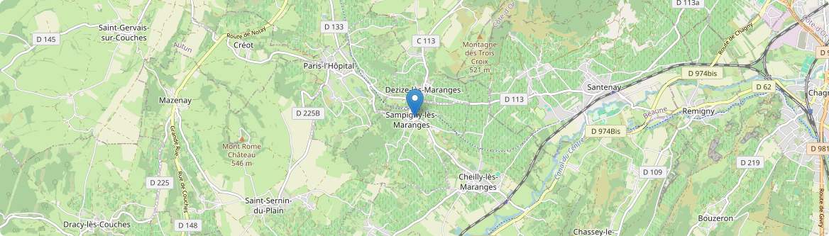 Sampigny-lès-Maranges - Carte