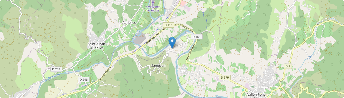 Sampzon - Carte