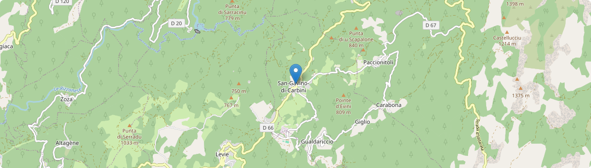 San-Gavino-di-Carbini - Carte