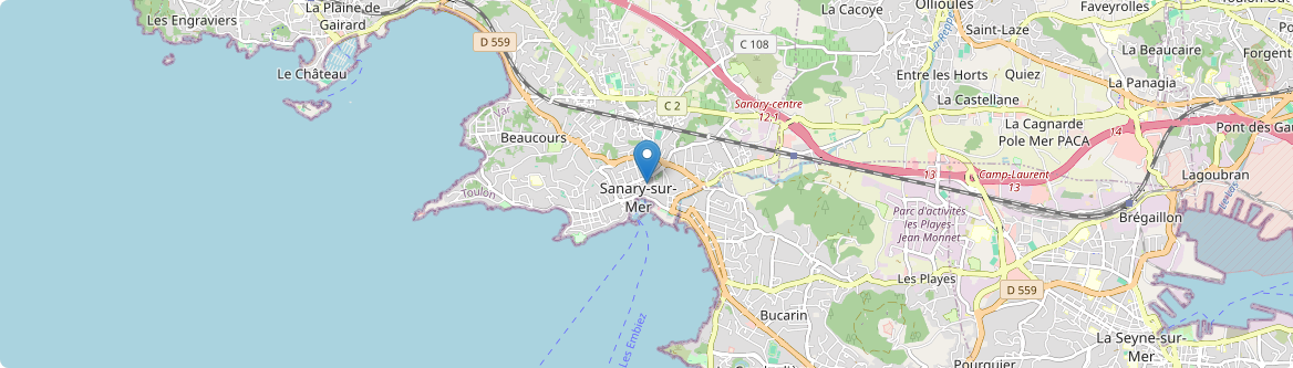 Sanary-sur-Mer - Carte