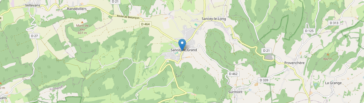 Sancey - Carte