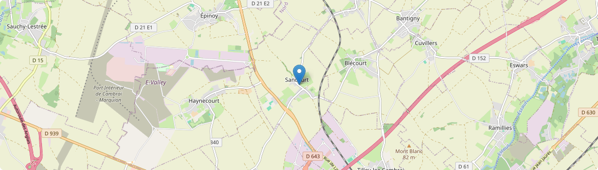 Sancourt - Carte
