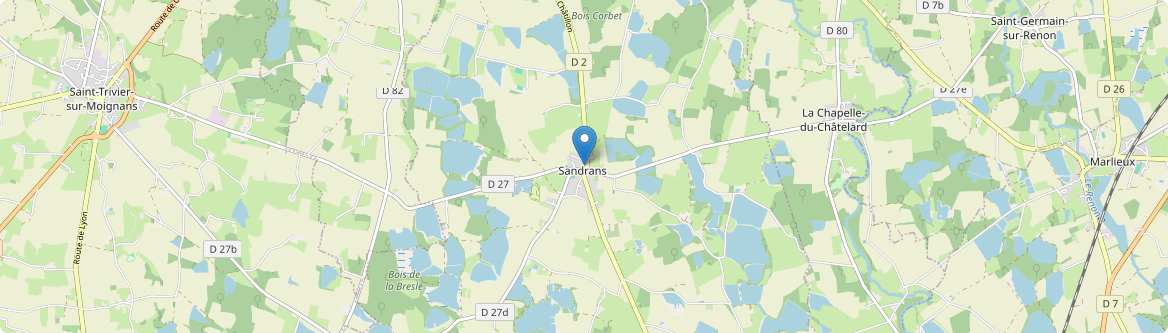 Sandrans - Carte