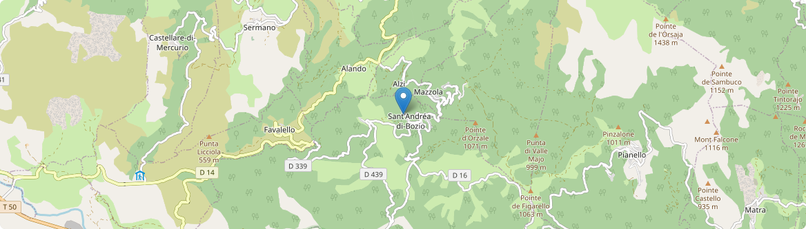 Sant'Andréa-di-Bozio - Carte