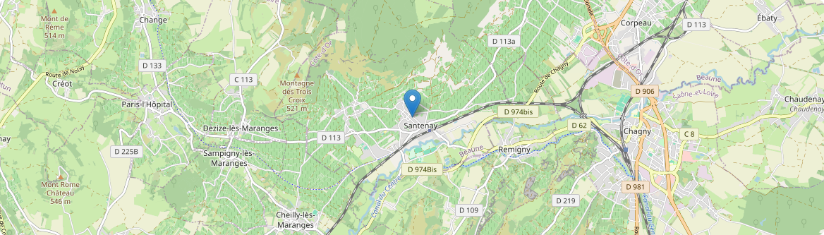 Santenay - Carte