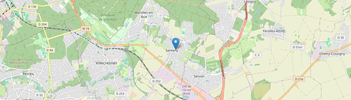 Santeny - Carte