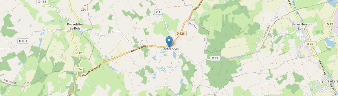 Santranges - Carte