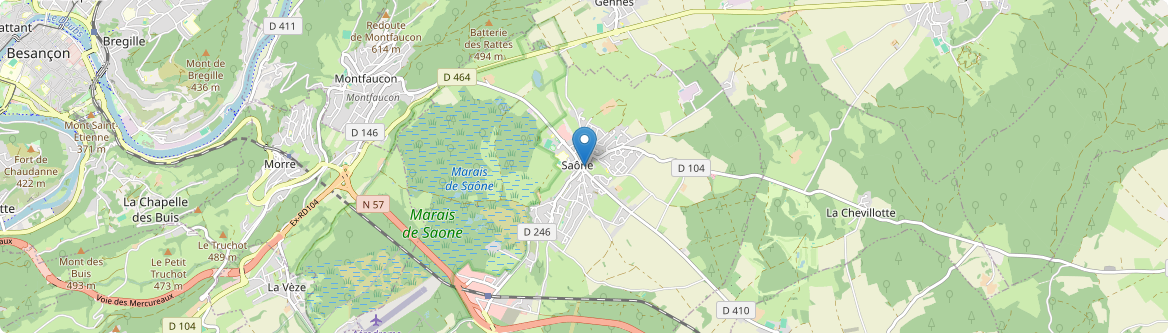 Saône - Carte