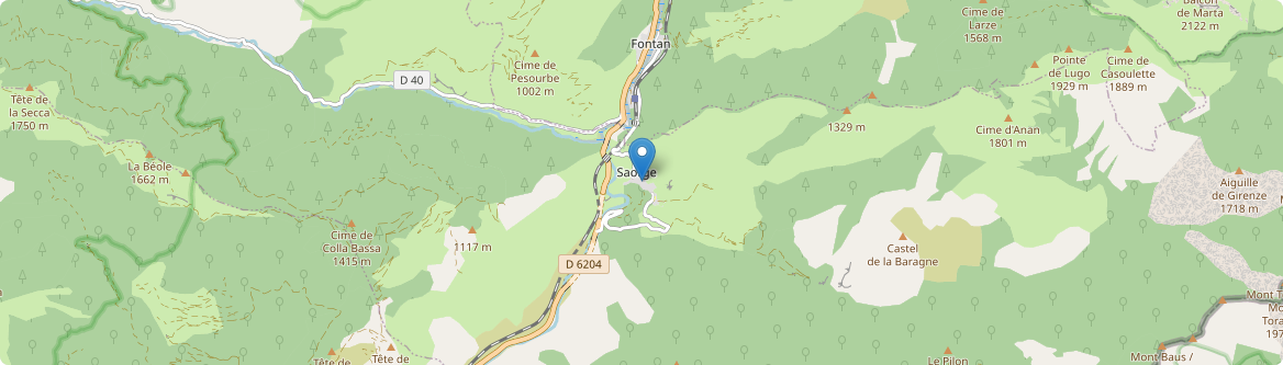 Saorge - Carte