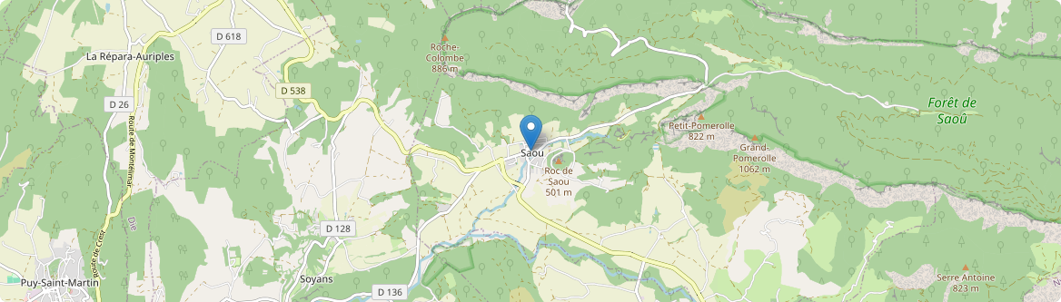 Saou - Carte