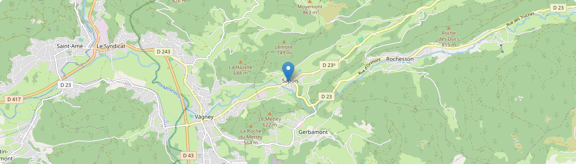 Sapois - Carte