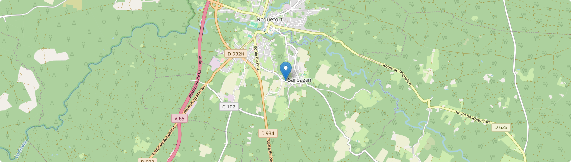 Sarbazan - Carte