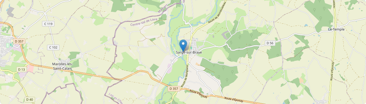 Sargé-sur-Braye - Carte