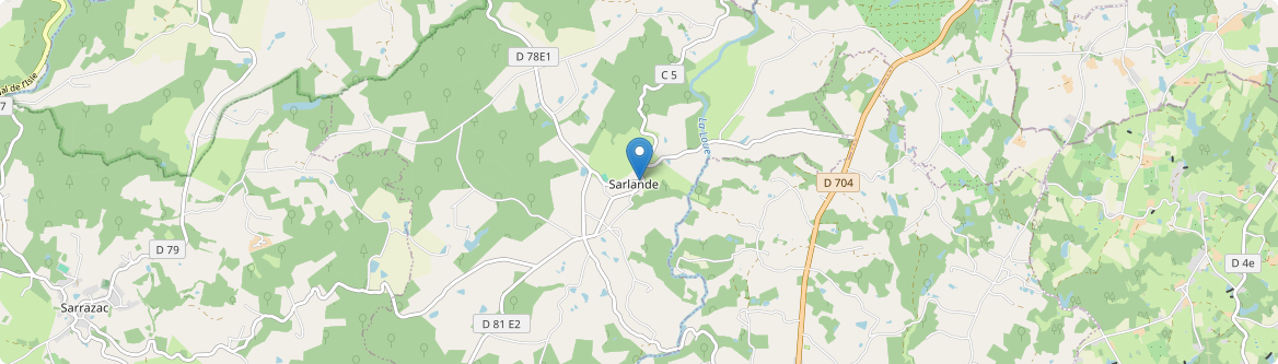 Sarlande - Carte