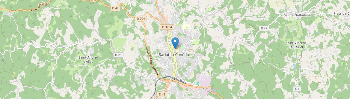 Sarlat-la-Canéda - Carte