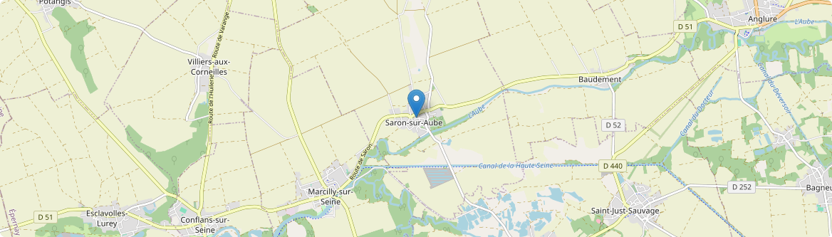 Saron-sur-Aube - Carte