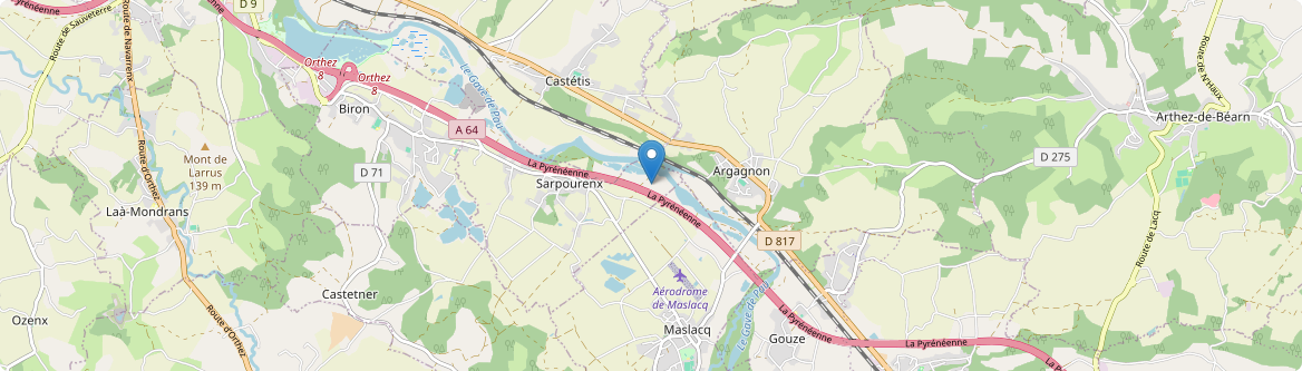 Sarpourenx - Carte