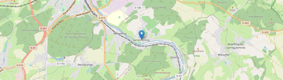 Sarreinsming - Carte