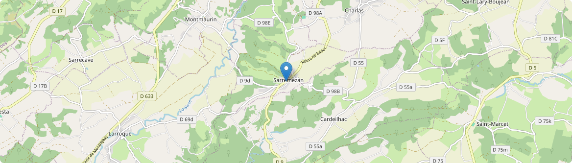 Sarremezan - Carte