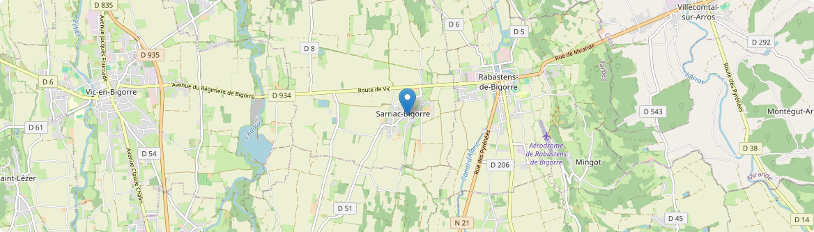 Sarriac-Bigorre - Carte