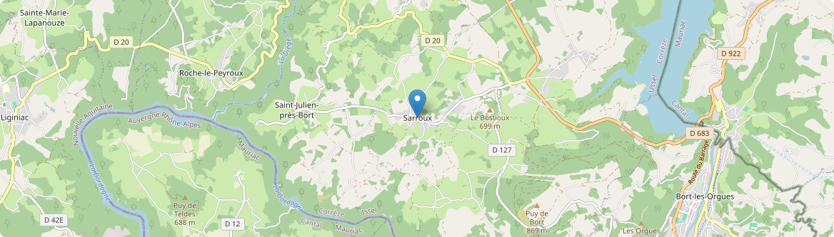 Sarroux - Saint Julien - Carte