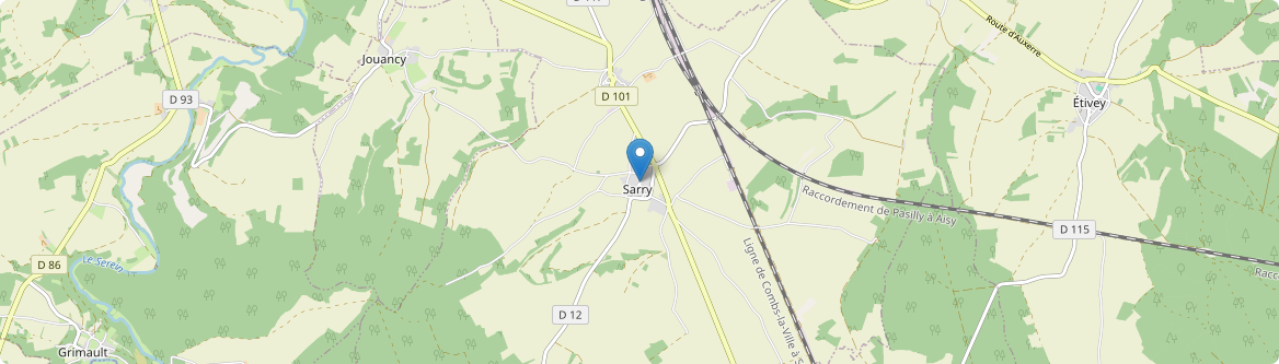 Sarry - Carte