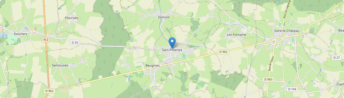 Sars-Poteries - Carte