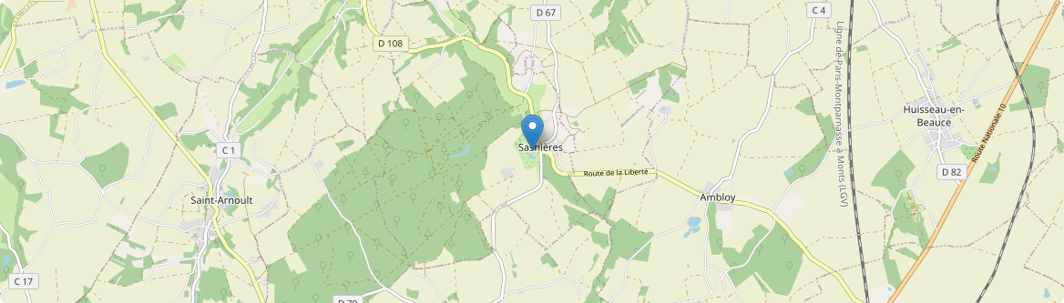 Sasnières - Carte