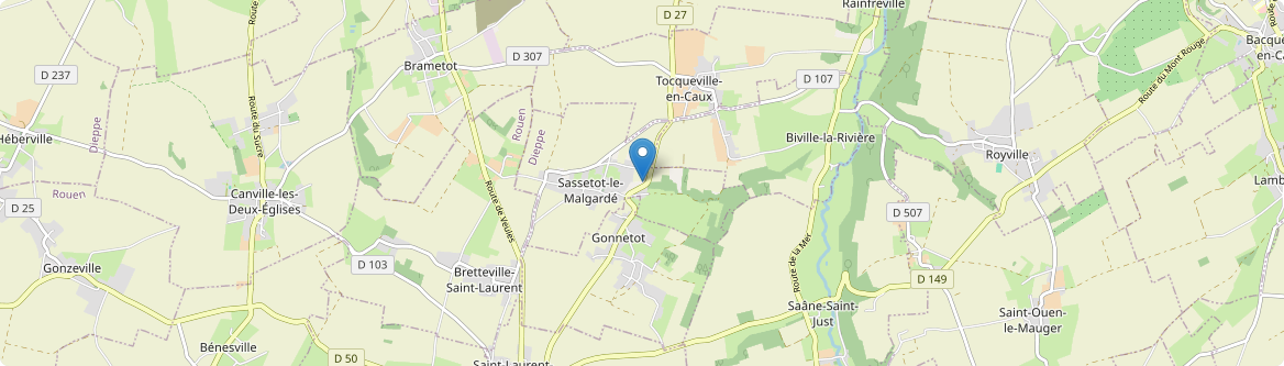 Sassetot-le-Malgardé - Carte