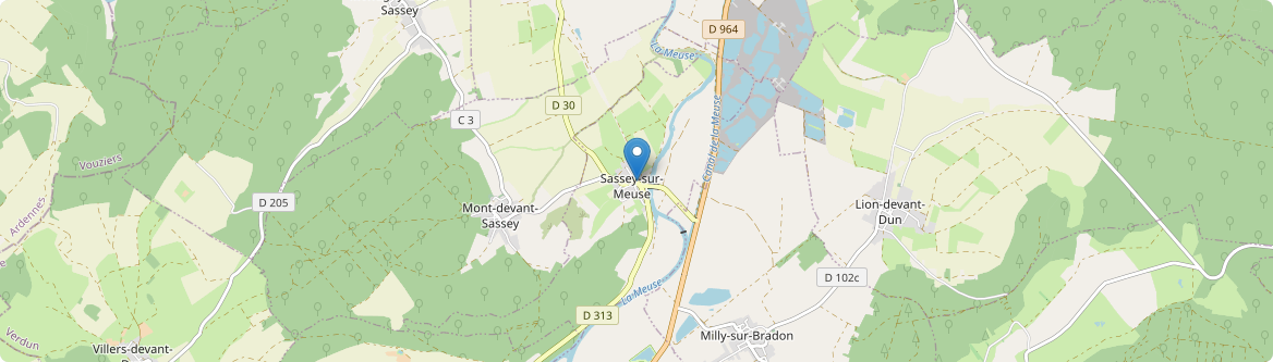 Sassey-sur-Meuse - Carte