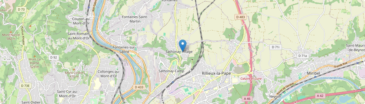 Sathonay-Village - Carte