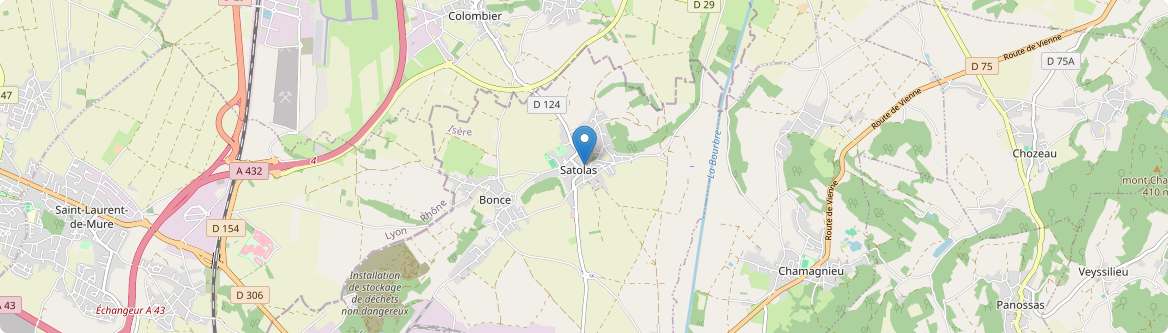 Satolas-et-Bonce - Carte