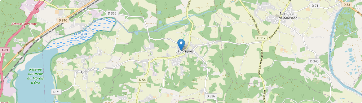 Saubrigues - Carte