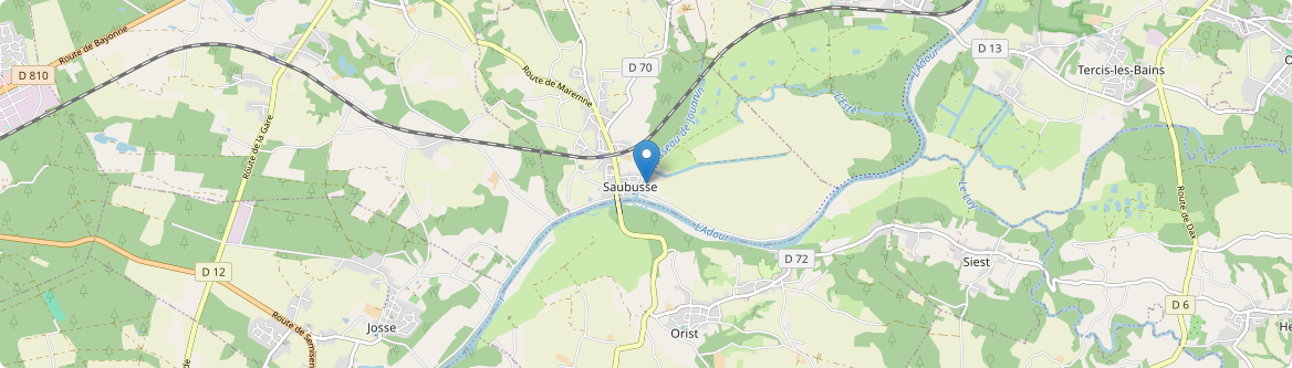 Saubusse - Carte