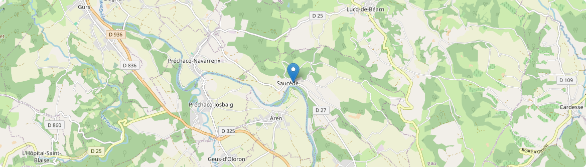 Saucède - Carte