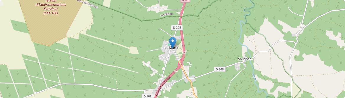 Saugnacq-et-Muret - Carte