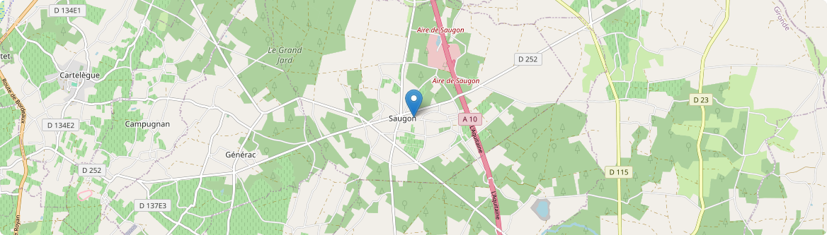 Saugon - Carte