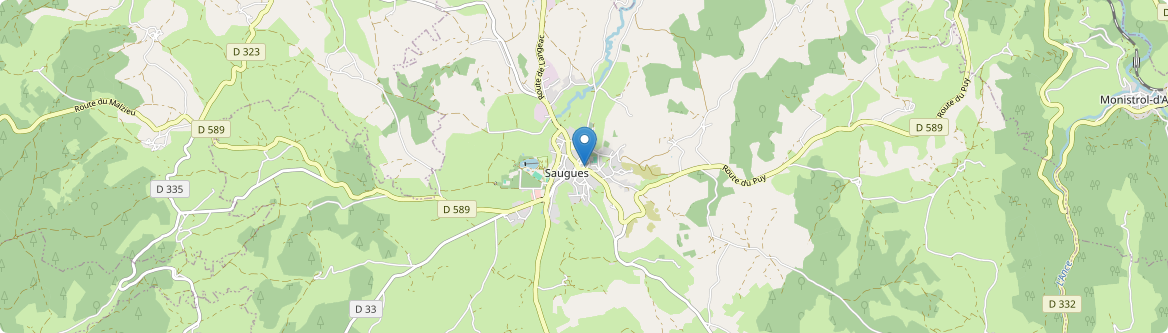 Saugues - Carte