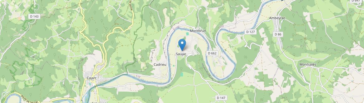 Saujac - Carte