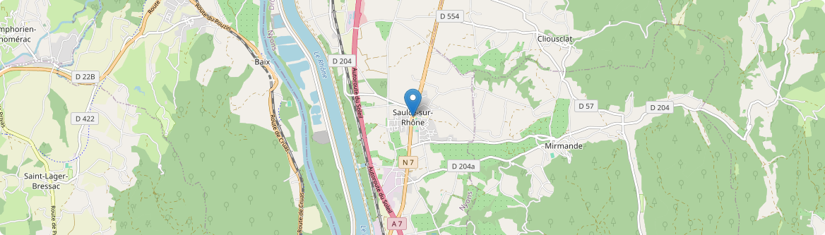 Saulce-sur-Rhône - Carte