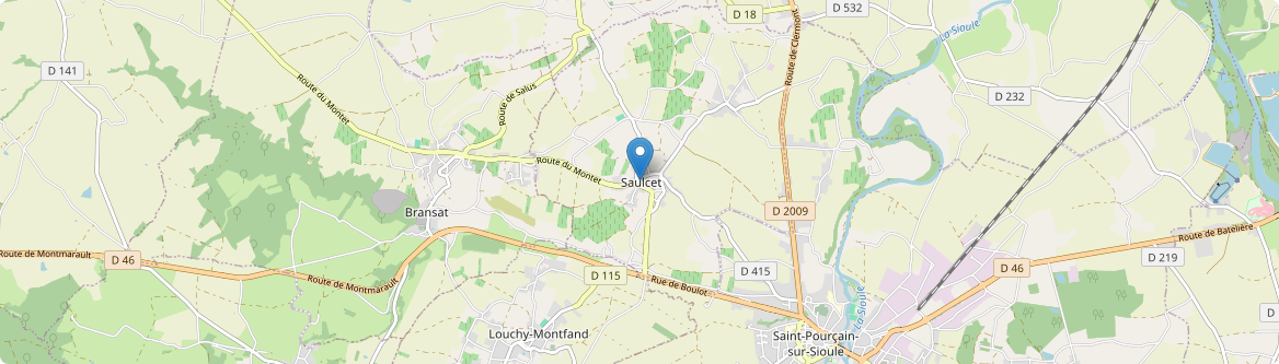 Saulcet - Carte