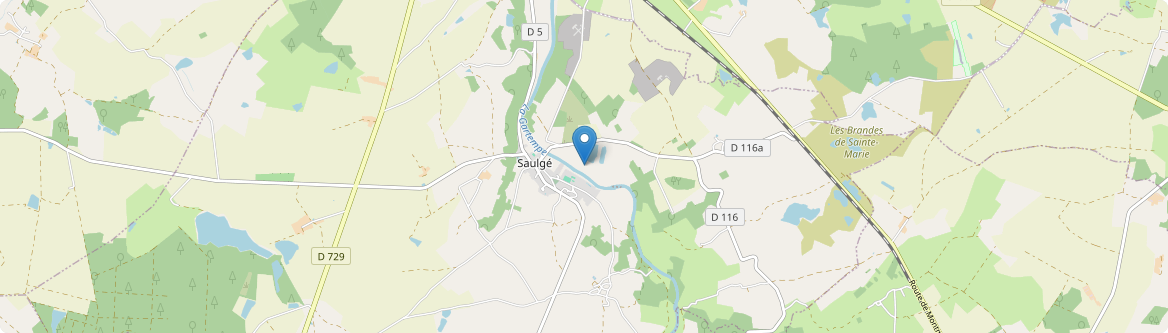 Saulgé - Carte
