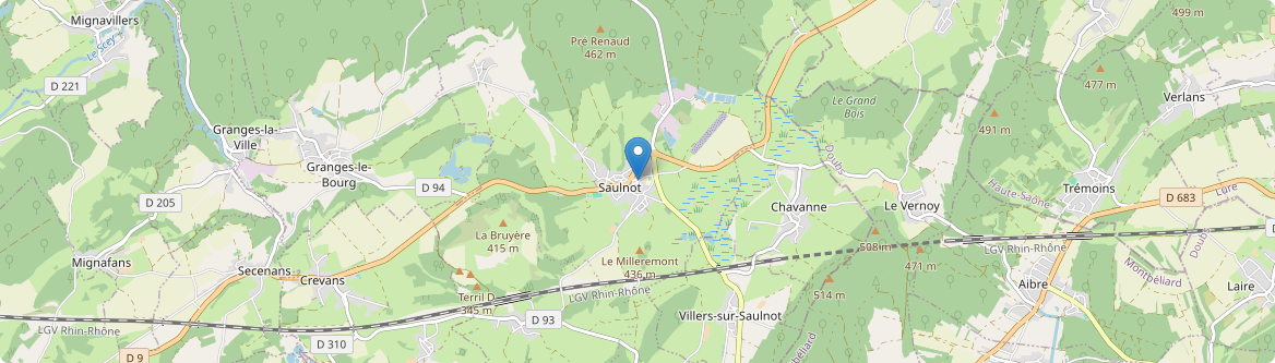 Saulnot - Carte