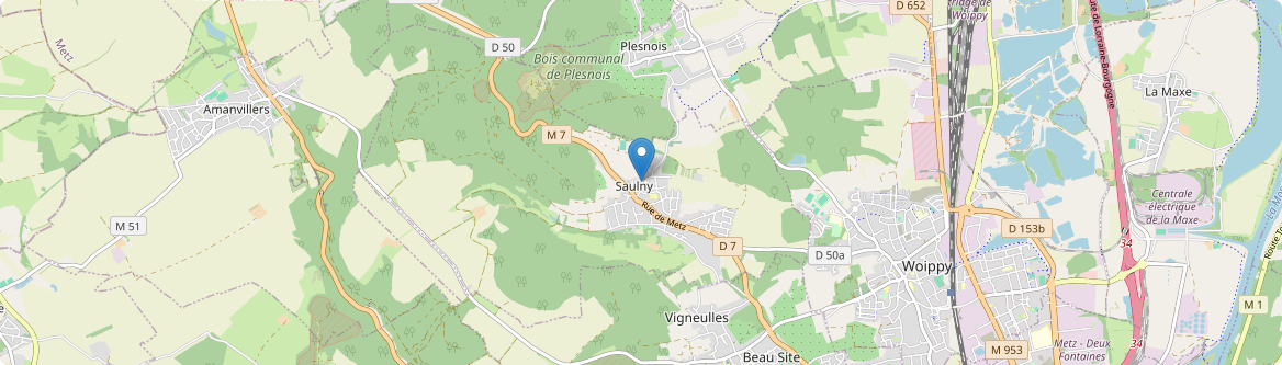 Saulny - Carte