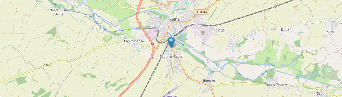 Sault-lès-Rethel - Carte