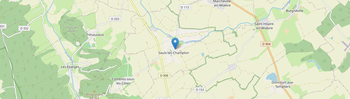 Saulx-lès-Champlon - Carte