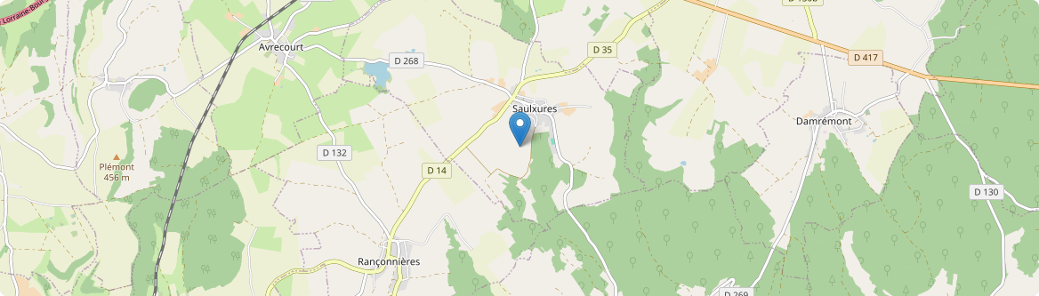 Saulxures - Carte