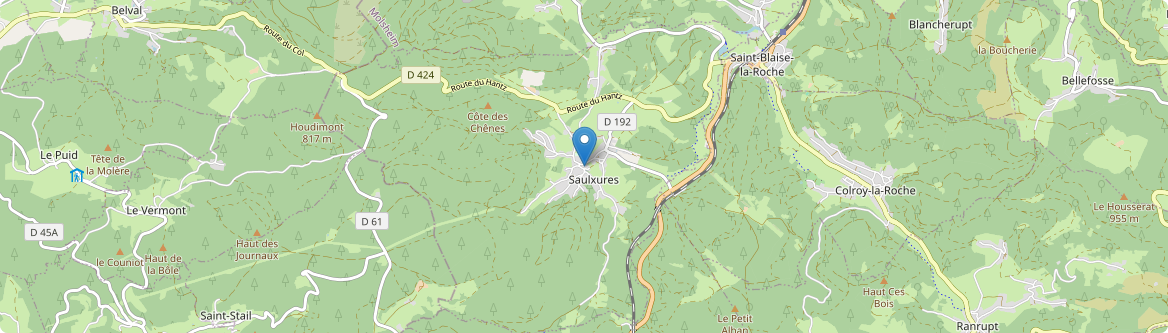 Saulxures - Carte